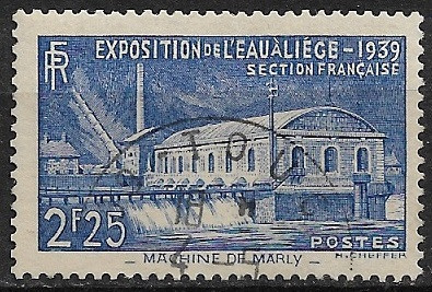 B1322 - Franta 1939 - Expo Liege stampilat,serie completa foto