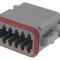 Conector mamă IP68, 12 pini