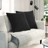vidaXL Perne pentru canapea 2 pcs Negru 60 x 60 cm 42014020