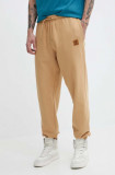 Timberland pantaloni de trening culoarea maro, neted, TB0A5UVYEH31
