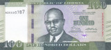 Bancnota Liberia 100 Dolari 2017 - P35b UNC