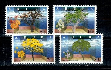 Aruba 1997 - Copaci infloriti, flora, serie neuzata foto