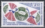 Franta 1974 - 100 de ani de Uniune Poștală Universală, MNH, Nestampilat