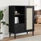 Gossi dulap inalt senja aspect ratan negru, 90x40x112cm