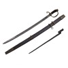 Sabie Ofiter Rusesc Dragon 96cm, Teaca Lemn, IdeallStore&reg; - Replica Colectie, Otel Carbon, Ornament Vultur Tar, Cadou Militar/Istoric