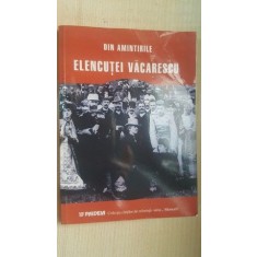 Din amintirile Elencutei Vacarescu- Elena Vacarescu