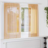 Gossi perdele voile cu bucle 2 buc portocaliu 140x140 cm