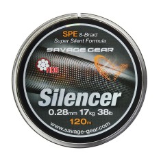 Savage Gear HD8 SILENCER BRAID 120m VERDE 0,12mm foto