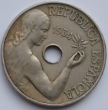 Spania, 25 Centimes 1934