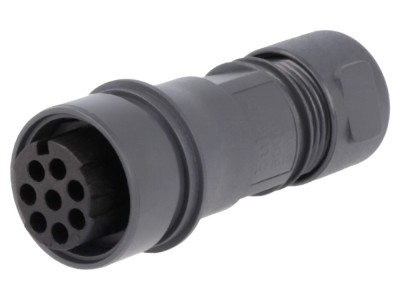 Conector circular mamă 8 pini pe cablu foto
