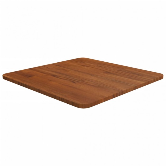 vidaXL Blat de masă pătrat maro &icirc;nchis 50x50x1,5 cm lemn stejar tratat