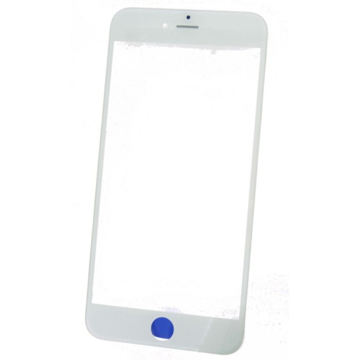 Geam Sticla + OCA iPhone 6 Plus, 5.5 + Rama, Alb