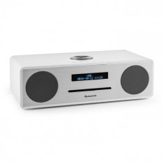 Auna Radio DAB STANFORD CD-DAB, USB, Bluetooth, MP3, AUX, FM, culoare alba foto