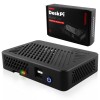 Carcasa NAS DeskPi Lite pentru Raspberry Pi 4 Model B, Plastic ABS, Radiator + Ventilator PWM, 2xUSB Frontal, Negru