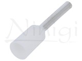 Terminal cablu 0.5mmp 10mm izolat alb