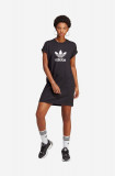 Adidas Originals rochie din bumbac culoarea negru, mini, drept IC5483-black