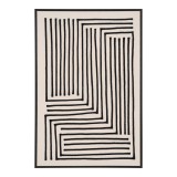 Cumpara ieftin Lipari v&aacute;szon nyomat, fekete/b&eacute;zs, No.3 60x90 cm