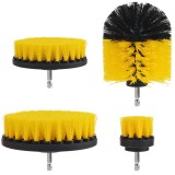 Cumpara ieftin Set 4 perii rotative din plastic, de curatat suprafete, covoare, cu adaptor, diferite marimi, pentru
