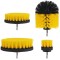 Set 4 perii rotative din plastic, de curatat suprafete, covoare, cu adaptor, diferite marimi, pentru
