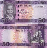 Bancnota Sudanul de Sud 50 Pounds 2019 UNC, Africa, Necirculata