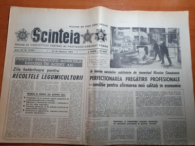 scanteia 16 februarie 1984-art. orasul buzau,bihor,cura balneara pe litoral foto