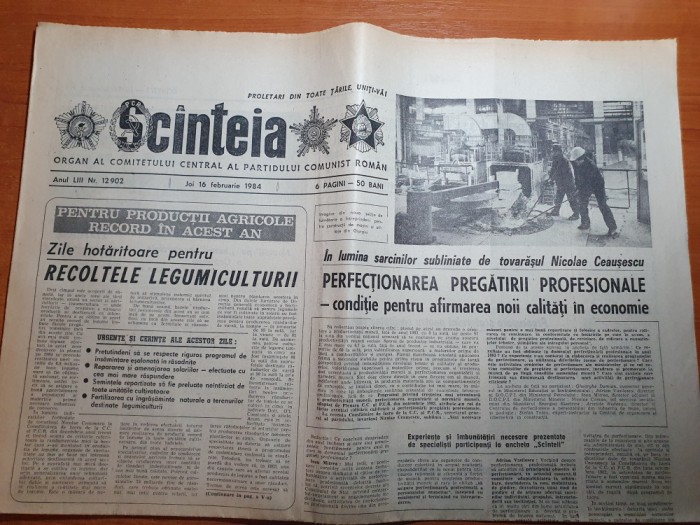 scanteia 16 februarie 1984-art. orasul buzau,bihor,cura balneara pe litoral