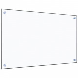 VidaXL Panou antistropi bucătărie transparent 80x50 cm sticlă securiz.