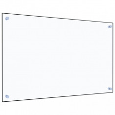 Panou antistropi bucătărie transparent 80x50 cm sticlă securiz.