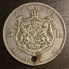 Moneda Romania - 5 Lei 1880 - Kullrich sub gat