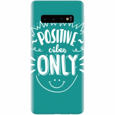 Husa silicon pentru Samsung Galaxy S10, Positive Vibes foto