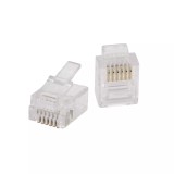 Mufa Tata RJ11 6P6C Modulara Placata Aur Telecomunicatii