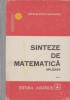 Sinteze de matematica. Aplicatii (***)