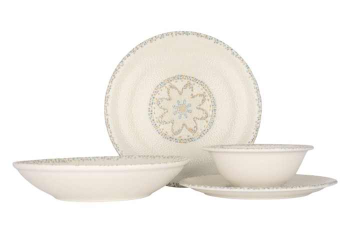 By Bone Set de vesela (Large) - Tessera - 24 bucăți - 6 persoane - Porţelan