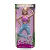 Papusa Barbie Made To Move Blonda Cu Top Roz, BARBIE - I Can Be