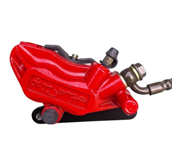 Etrier scuter electric cu placute fara caplu si maneta tipa a rosu