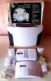 Alarma wireless cu apelator telefonic, senzori de miscare, telecomanda, senzor usa, sirena cu alimentare solara