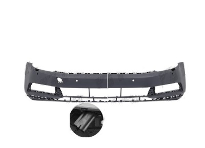 Bara fata VW PASSAT (B8), 08.2014-12.2023, model Comfortline, Trendline, cu 4 gauri pentru Senzori de parcare (PDC), cu locas pt spalator; grunduit foto