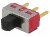 Intrerupator glisant, 2 pozitii, SPDT, ON-ON, IC SWITCHES - MSS13ASP
