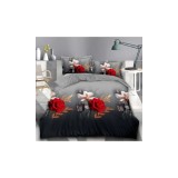 Cumpara ieftin Lenjerie de Pat Bumbac Satinat 3D cu 4 Piese-SIPRB-597