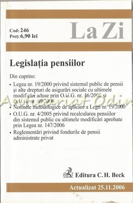 Legislatia Pensiilor - Actualizat Noiembrie 2006 foto