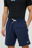 Cumpara ieftin Reebok pantaloni scurți de antrenament Workout Ready barbati, culoarea albastru marin