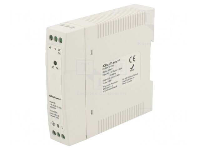 Alimentator pulsatoriu 10W 24V 0.42A IP20 pentru șină DIN
