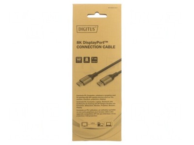 Cablu DisplayPort 1.4 1m Negru Aluminiu foto