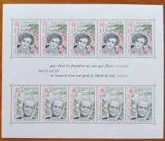 MONACO-1980-&amp;#039;&amp;#039;EU-CEPT.-serie 2val in BLOCde 10val&amp;#039;&amp;#039;(YV. 18=20e!!!. )-MNH NESTAMP. -Calitate EXTRA foto