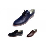 Cumpara ieftin OFERTA marimea 41, 42, 43, 44, Pantofi barbati casual, eleganti din piele naturala bleumarin inchis, LNIC184BLBOX