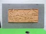 Cumpara ieftin ARTA CERAMICA , sculptura lut , lucrare de arta plastica , expozitie / 58x34 cm
