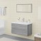 vidaXL Set de mobilier de baie, gri sonoma, lemn prelucrat 3120349