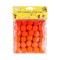 Set 30 pompoane pentru activitati Crisalida, diametru 20 mm, Portocaliu