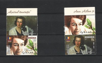 ROMANIA 2023 - ANA ASLAN SI &amp;quot;ELIXIRUL TINERETII&amp;quot;, VINIETA 2, MNH - LP 2411 foto