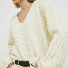 By Malene Birger pulover de lana Emery femei, culoarea bej